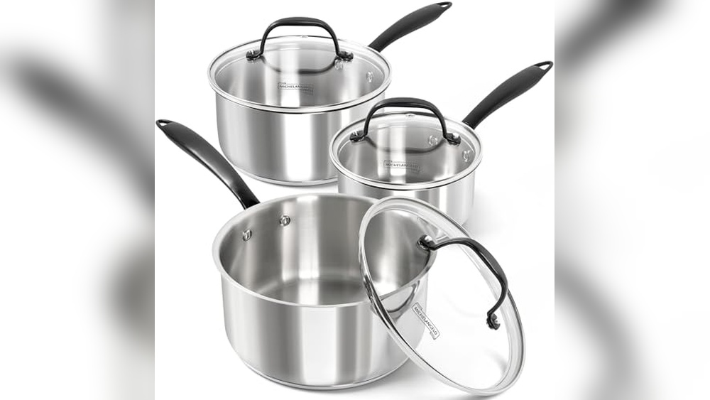 Stainless Steel Sauce Pan Set for Daily Cooking